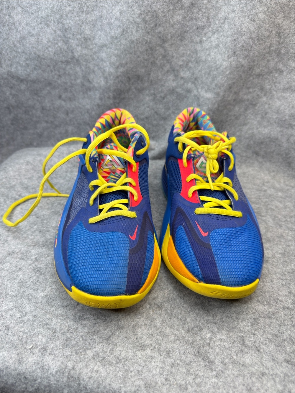 Nike Zoom Freak 4 GS Basketball Shoes 'Multicolor / Game Royal' Size 7Y / EU 38.